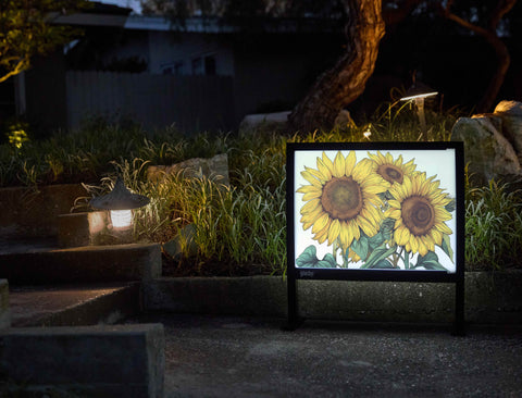 Sunny Sunflowers Decoration Yardsy Sign - Flat Feet