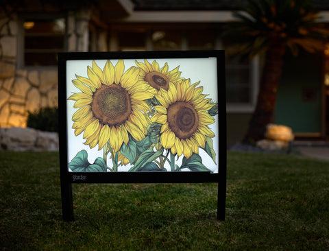 Sunny Sunflowers Decoration Yardsy Sign - Hero