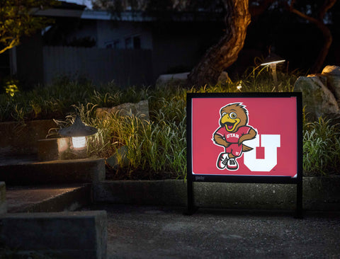 Swoop University of Utah Red Yardsy Sign - Flat Feet