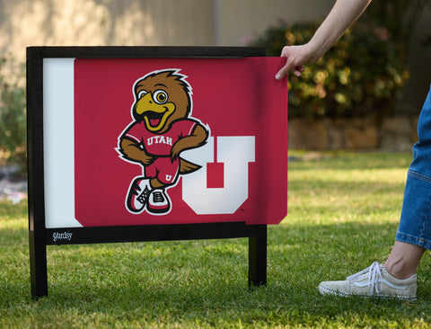 Swoop University of Utah Red Yardsy Sign - Interchangeable