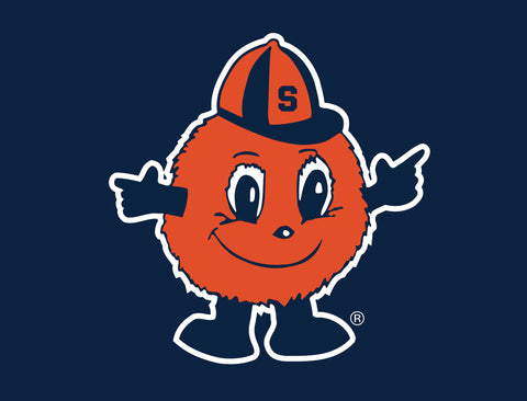 Syracuse University Orange Mascot Blue Yardsy Sign