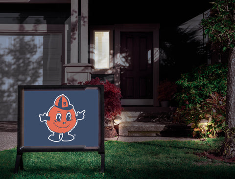Syracuse University Orange Mascot Blue Yardsy Sign