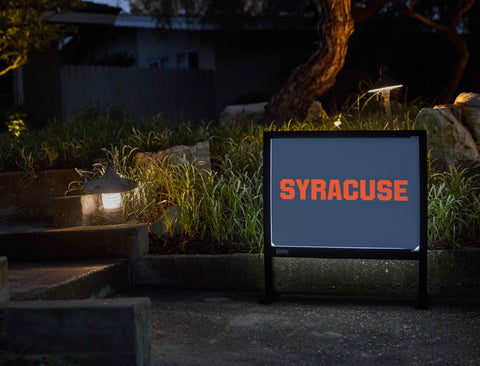 Syracuse University Blue Yardsy Sign - Flat Feet