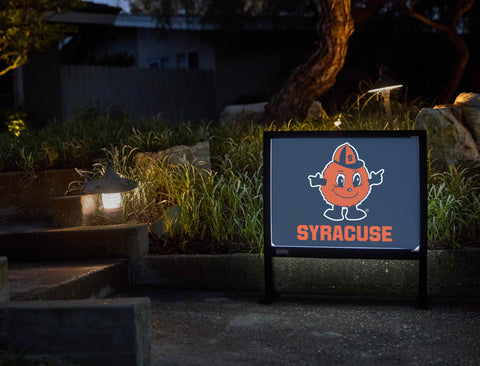 Syracuse University Mascot Blue Yardsy Sign - Flat Feet