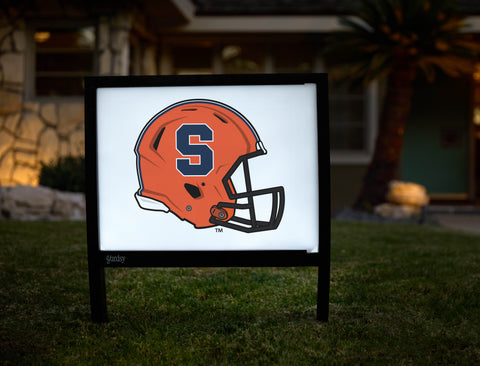 authentic syracuse football helmet Syracuse University Orange Helmet White Yardsy Sign
