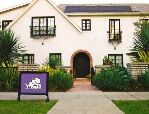 TCU Horned Frog Purple Yardsy Sign