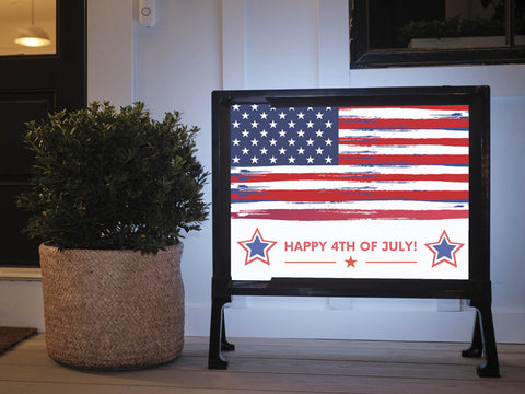 Tattered July 4th Yardsy Sign