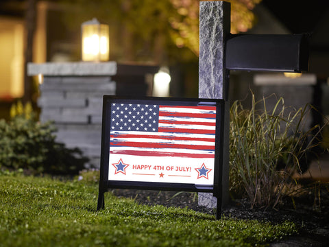 Tattered July 4th Yardsy Sign