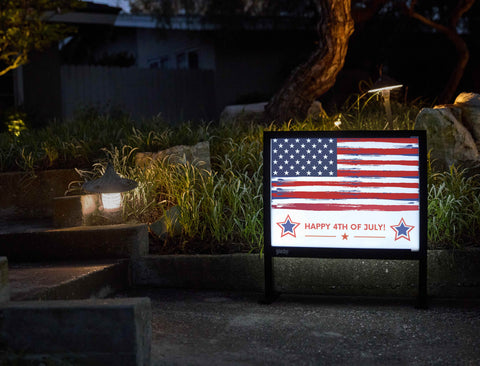 Tattered July 4th Yardsy Sign - Flat Feet