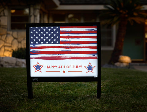 Tattered July 4th Yardsy Sign - Hero