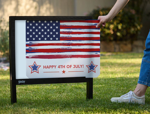 Tattered July 4th Yardsy Sign - Interchangeable