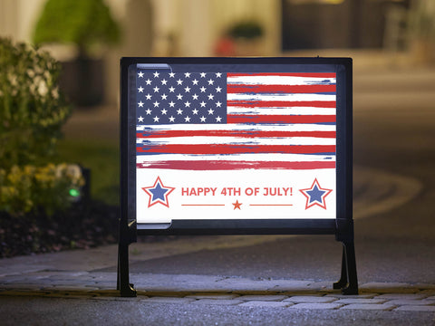Tattered July 4th Yardsy Sign