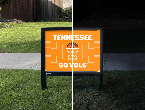 Tennessee Basketball Yardsy Sign - Day Night