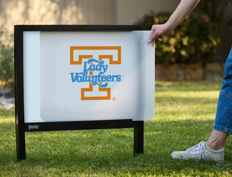 Tennessee Lady Vols T White Yardsy Sign - Interchangeable