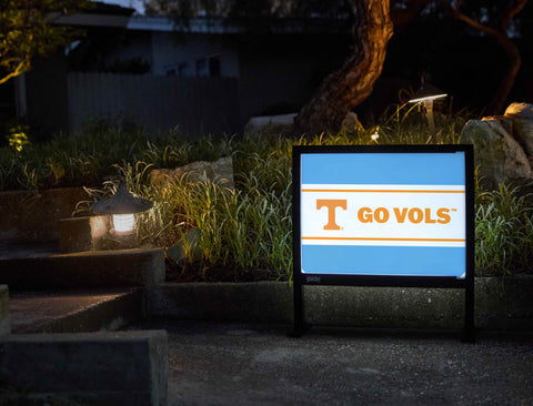 Tennessee T Go Vols Summit Blue Yardsy Sign - Flat Feet