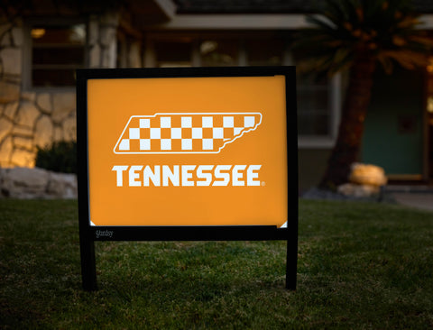 Tennessee Vols Checkerboard Orange Yardsy Sign - Hero
