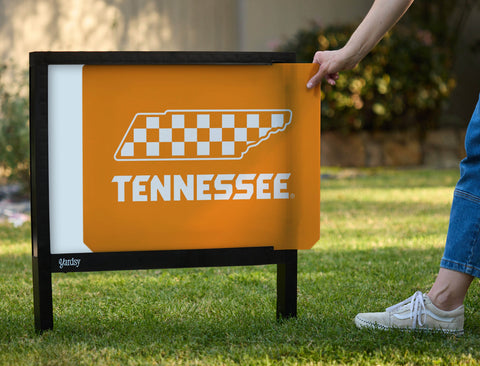 Tennessee Vols Checkerboard Orange Yardsy Sign - Interchangeable