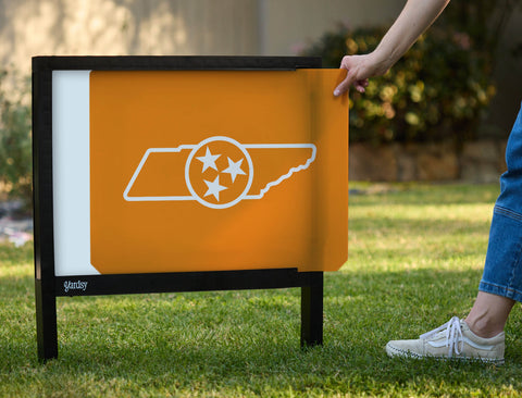 Tennessee Vols State Shield Orange Yardsy Sign - Interchangeable