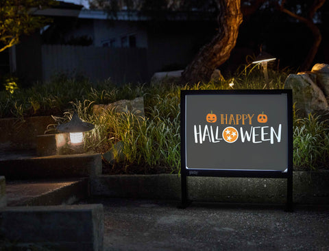 Happy Halloween Tennessee Orange Black Yardsy Sign - Flat Feet