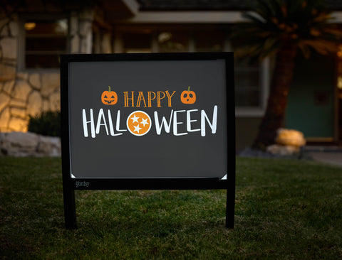Happy Halloween Tennessee Orange Black Yardsy Sign - Hero