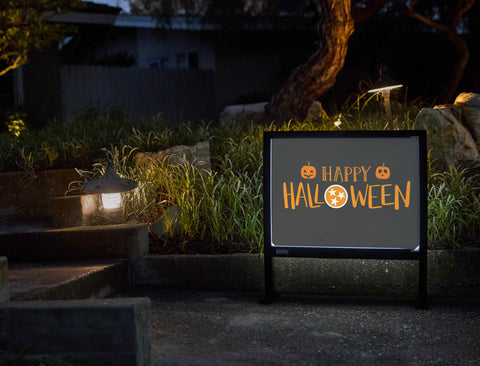Happy Halloween Tennessee Orange Black Yardsy Sign - Flat Feet