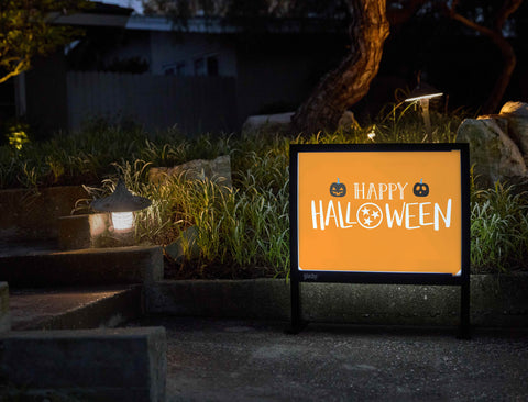 Halloween Tennessee T Orange Yardsy Sign - Flat Feet