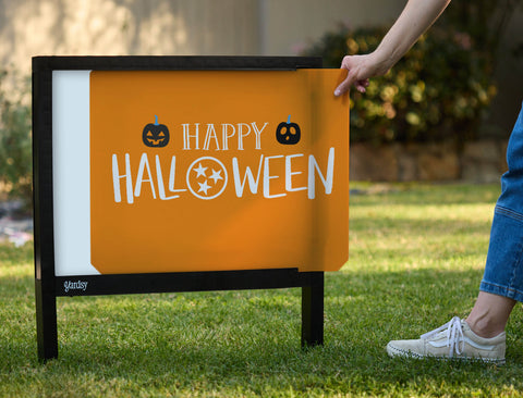 Halloween Tennessee T Orange Yardsy Sign - Interchangeable
