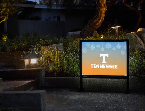 Snowflake Sunset Tennessee T Holiday Yardsy Sign - Flat Feet