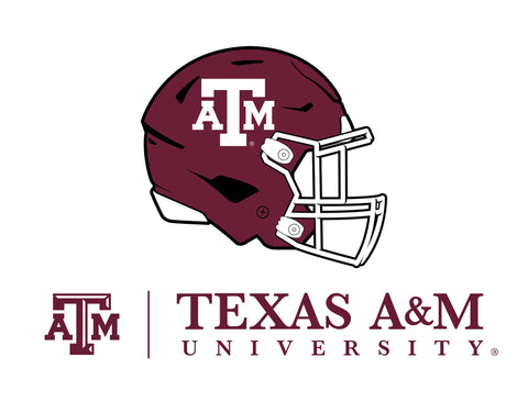 Texas A&M Helmet White Yardsy Sign