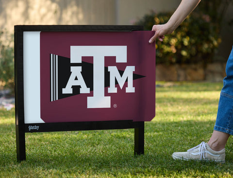 Texas A&M Pennant Flag Maroon Yardsy Sign - Interchangeable