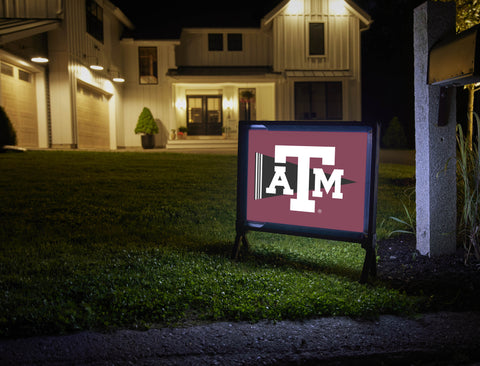 Texas A&M Pennant Flag Maroon Yardsy Sign