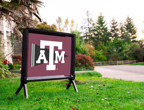 Texas A&M Pennant Flag Maroon Yardsy Sign