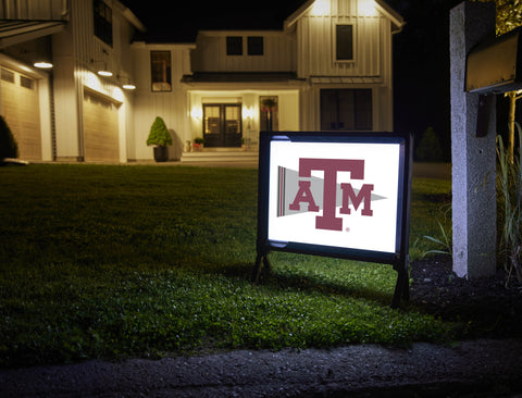 Texas A&M Pennant Flag White Yardsy Sign