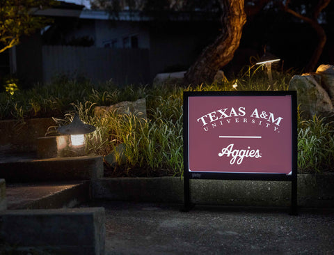 Texas A&M University Aggies Maroon Yardsy Sign - Flat Feet