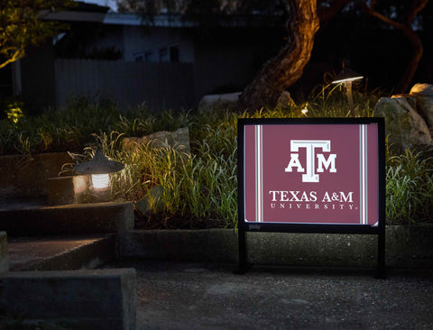 Texas A&M University Logo Maroon Yardsy Sign - Flat Feet