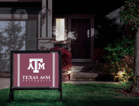 Texas A&M University Logo Maroon Yardsy Sign