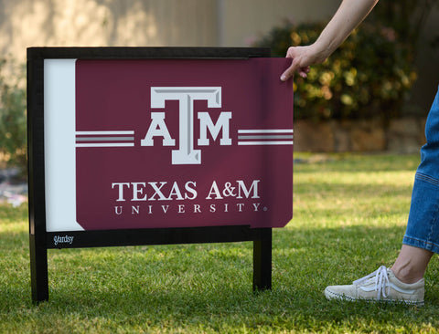 Texas A&M University Maroon Yardsy Sign - Interchangeable
