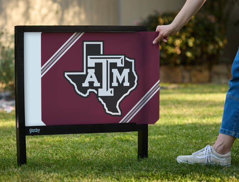 Texas A&M University State Maroon Yardsy Sign - Interchangeable