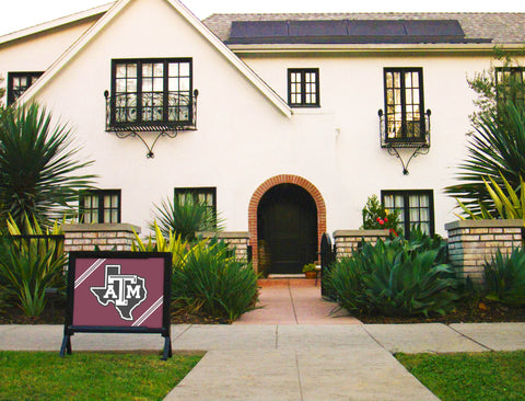 Texas A&M University State Maroon Yardsy Sign