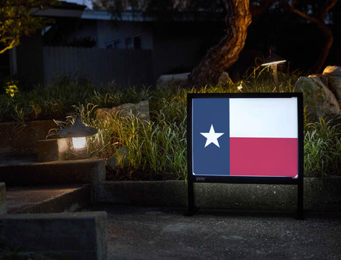 Texas State Flag Yardsy Sign - Flat Feet