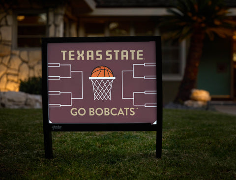 Texas State Basketball Yardsy Sign - Hero