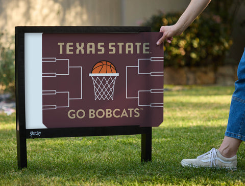 Texas State Basketball Yardsy Sign - Interchangeable