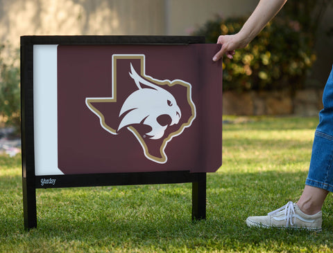 Texas State SuperCat Maroon Yardsy Sign - Interchangeable