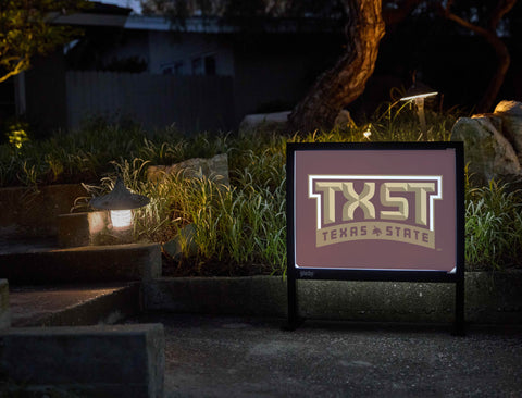 Texas State TXST Maroon Yardsy Sign - Flat Feet