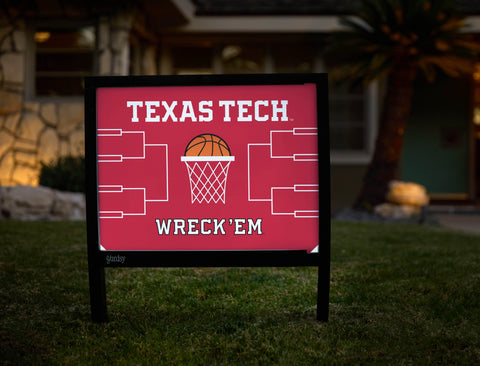 Texas Tech Basketball Yardsy Sign
