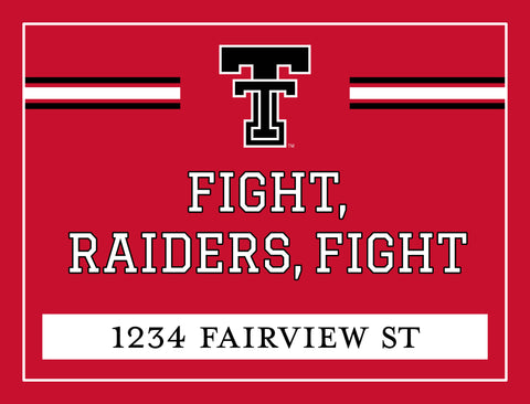 Texas Tech Fight Raiders Fight Custom Yardsy Sign