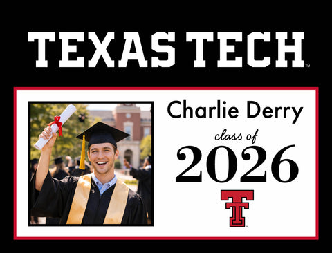 Texas Tech Graduate Custom Yardsy Sign