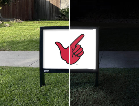 Texas Tech Guns Up White Yardsy Sign
