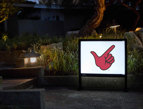 Texas Tech Guns Up White Yardsy Sign