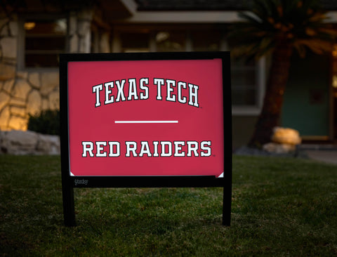 Texas Tech Red Raiders Red Yardsy Sign